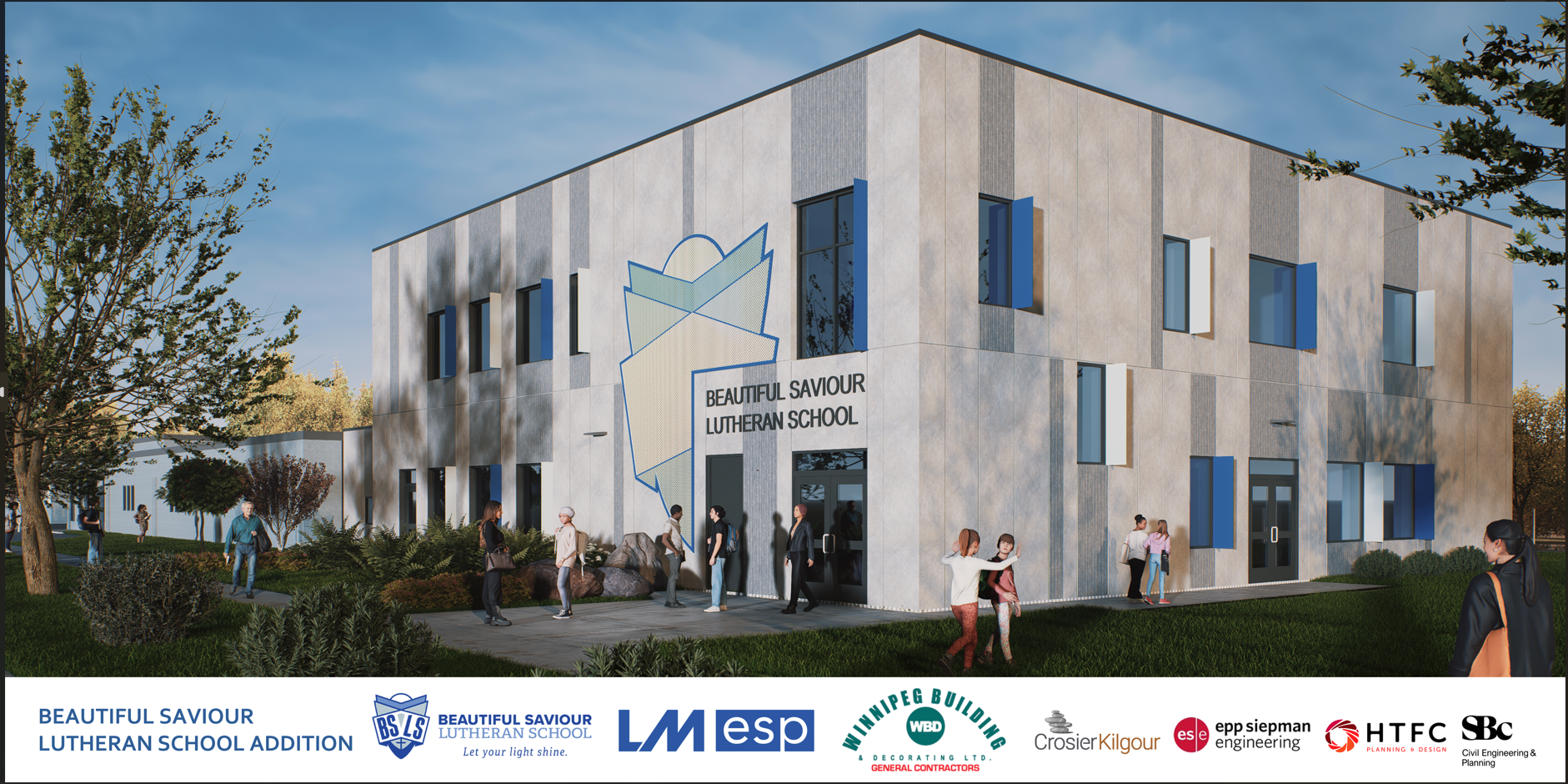 updated high school construction video New high school building expansion mock up.