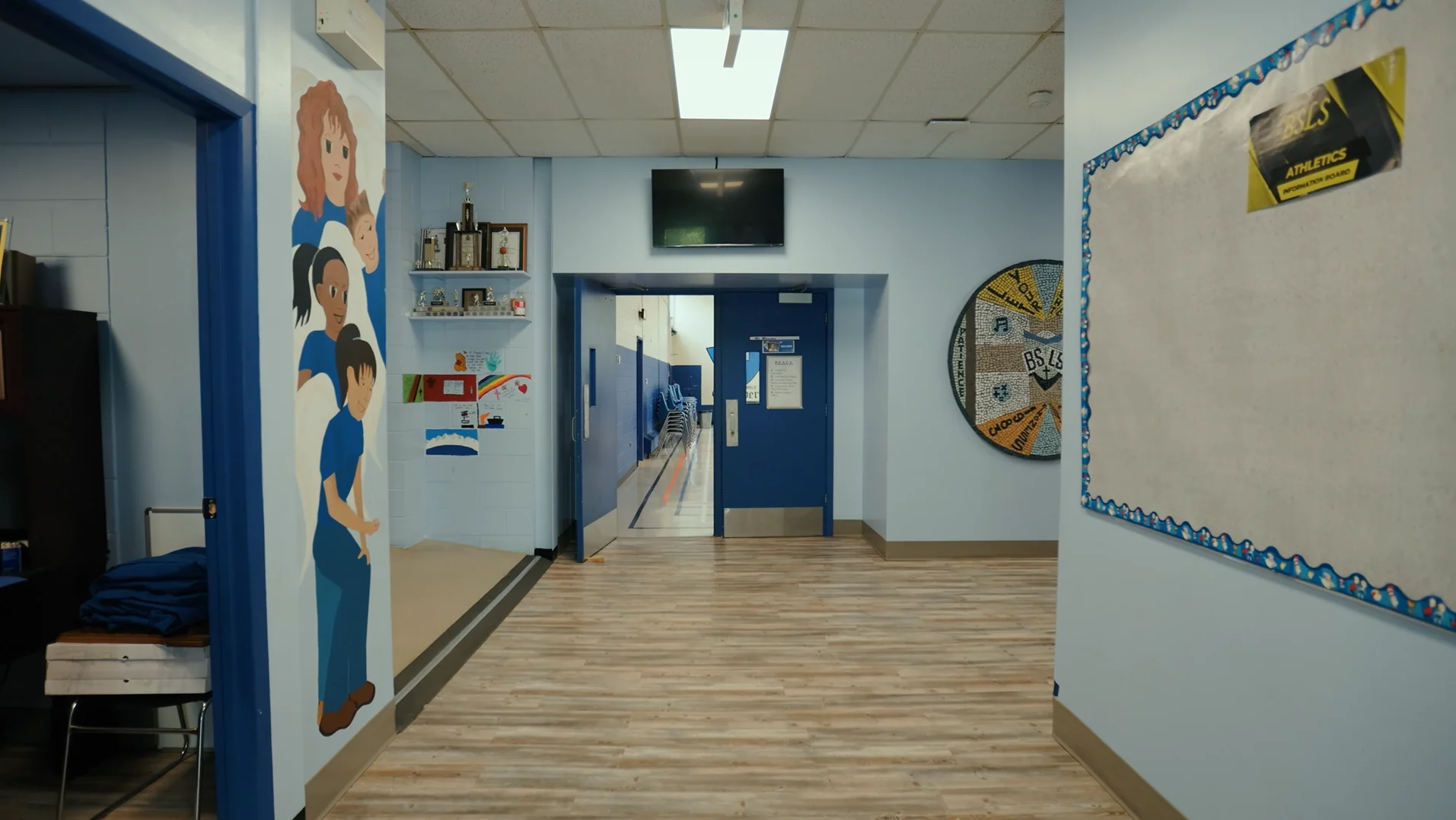 School front hallway
